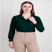 Womens  Green formal Shirt
