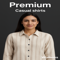 Women's White Line Casual Shirt