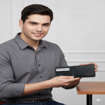 Men's Black Leather wallet