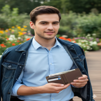 Men's Brown Leather wallet