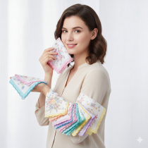 Women's Multi Flower printed handkerchief