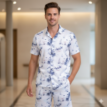 Men's White co-Ord set