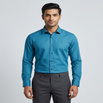 Men's Peacock Blue formal Shirt