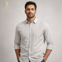 Men's Gray Casual Shirt