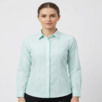 Women's Bottle Green Line Casual shirt