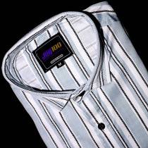 Men's White Silver Casual Shirt