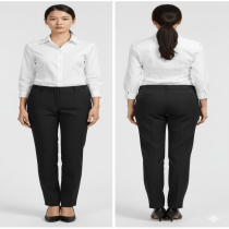 Women's Black charkol Formal Pant