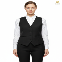 Women's Black Waist Coats