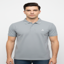 MEN'S DARK GRAY POLO T-SHIRT