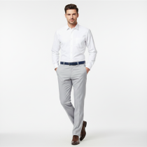 Mens Light Gray formal Pant