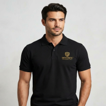 Men's Black Polo T-shirt