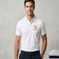 Men's white Polo T-shirt