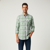 Men's Green Casual Shirt