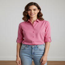 Women's Candy Pink formal Shirt