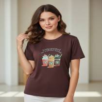 Women's Wine printed T-shirt