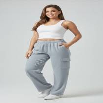 Women's Gray cargo pant
