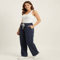 Women's Navy Blue Cargo Pant